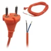 Aansluitsnoer 15 meter oranje 2x1.0mm²